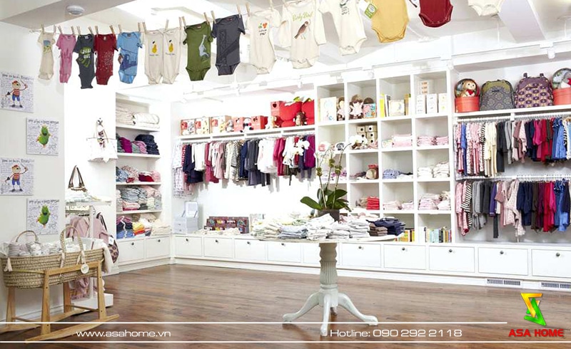 thiết kế cửa hàng thời trang trẻ em