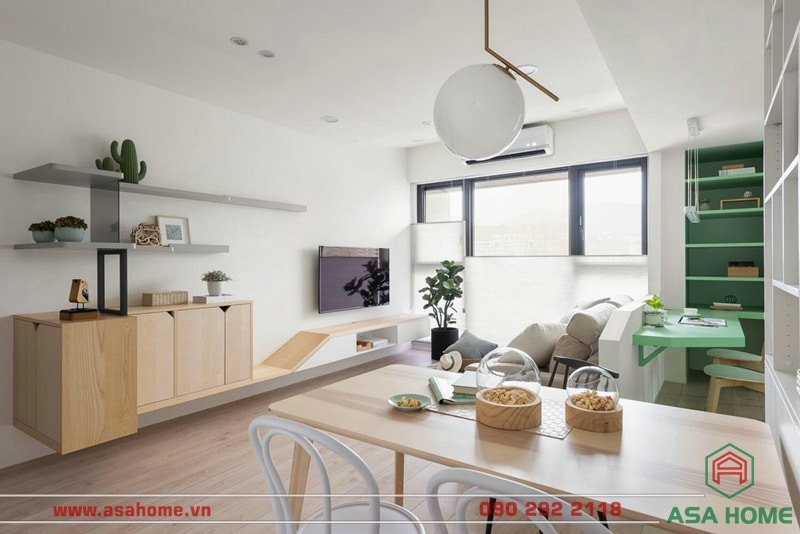 Sự xuất hiện của cây xanh mang đến bầu không khí trong lành, thân thiện